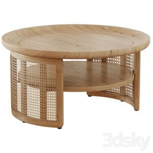 Coffee Table Rottan Combination