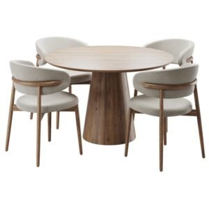 Dining Set Table Minimalis Teak Wood