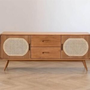 Modern Teak Indoor Cabinet Table