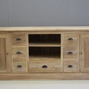 Teak Buffet Minimalis With 2 Doors