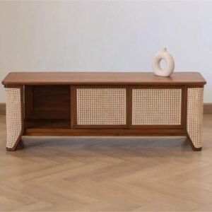 Tv Cabinet Teak Combination Rottan