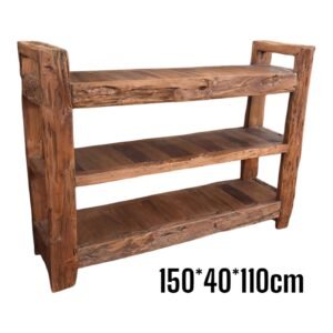 Recycled Teak Wood Shoe Rack