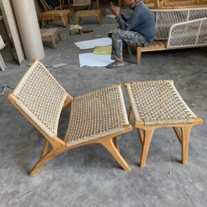 Relaxing Chair Combination Rottan Sintetis