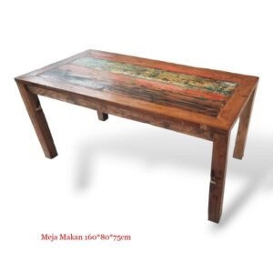 Set Dining Table Reclaimed Wood