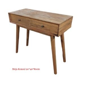 Table Console 2 Locker Reclaimed Teak